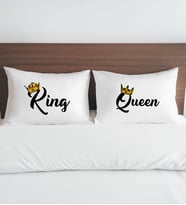 BK Gift Sevgili Tasarımlı Pamuklu 2’li Yastık Kılıfı Seti-13 50x70cm, Sevgiliye Hediye, Ev Hediyesi, Tasarım Ev Tekstili