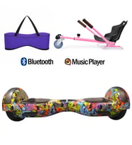 Citymate Elektrikli Kaykay Hoverboard Akıllı Denge 6.5 Inch + HoverKart + Çanta EXTREM PAKET D022