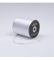 Fuyaku 6 mm Saten Kurdele Beyaz (500 Metre)