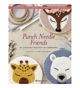 Punch Needle Friends: 20 Adorable Projects To Embroider (Krem)