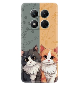 Xiaomi Poco X7 Kılıf Boutique Baskılı Resimli İkiz Kediler Pcode -086