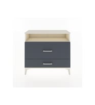 Arges Şifonyer Tek Raflı 2 Çekmeceli 88x30x80 Aytaşı-Antrasit