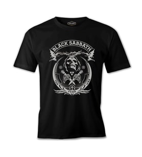Black Sabbath - Ten Year War Siyah Erkek Tshirt