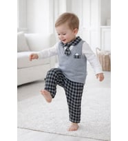Şık Premium Kalite Penye Erkek Bebek Çocuk Bayramlık Takım Elbise 13983