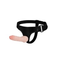 16 cm Belden Bağlamalı İçi Dolu Strapon Penis