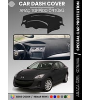 MAZDA 3 (2009-2013) Torpido Örtüsü Panel Halısı Koruma Torpido Koruma Araca Özel Kaymaz Kolay Montaj