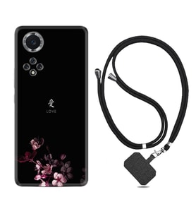 Huawei Nova Y70 Y90 Nova 9 SE  Kılıf Boyun Askılı Silikon Love 1629