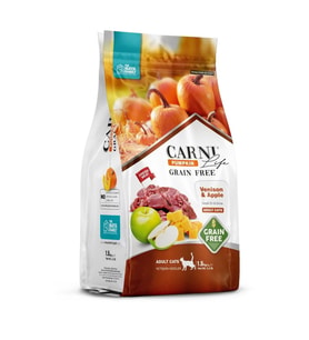 Carni Life Tahılsız Pumpkin Geyik Etli & Elmalı Yetişkin Kedi Maması 1,5 Kg