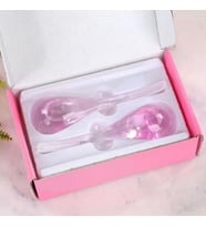 Face İce Roller Gua Sha Çiftli Yüz Buz Masaj Topu Pembe Renk