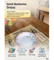 MavDesign İsim Nakışlı Beslenme Örtüsü