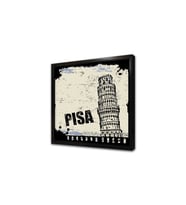 Pisa Kulesi Çerçeveli Mdf Tablo