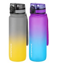 Uzspace 2'li Tritan Matara Seti 800 ml Çift Renk Softtouch FF Collection Tritan Su Matarası