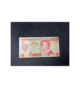 QUEEN ELİZABETH II Belize 5 Dolar 2020 UNC ÇİL BELIZE $ 5 DOLLARS 2020