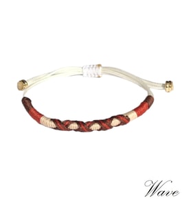 Handcraftedbyoz, Kadın, Etnik, Bohem, El yapımı, Kahve, Wave Bileklik