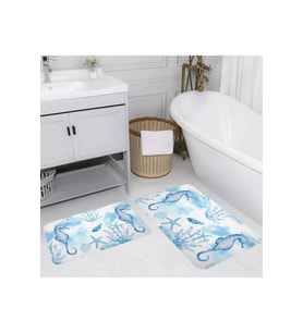 Eliana Home Baskılı 2'li Banyo Paspas Takımı RVG5057