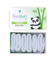 Novibaby 3'lü Bambu Yenidoğan Bebek Çorap I Snow White I 0-6 ay (Karışık)