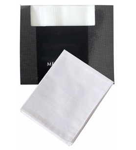 3’lü Özel Paket Premium Erkek Mendil Seti  %100 Pamuk 42x42 cm Beyaz (Çok Renkli)