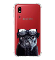 PrintiFy Samsung Galaxy A2 Core Uyumlu Köpek 3 Baskılı Şeffaf Köşe Korumalı Antişok Kılıf