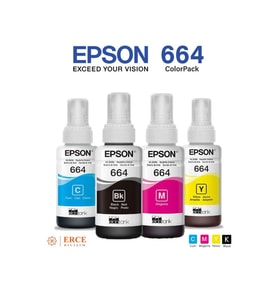 Epson 664 C13T66464A L386 4 Renk Şişe Mürekkep Takımı