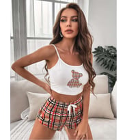 REAL PASSİONE EKOSELİ ŞORT TAKIM CROP (Kahverengi)