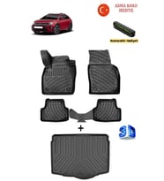 Volkswagen Taigo 2020 Sonrası Uyumlu 3D Havuzlu Paspas ve 3D ALT KADEME Bagaj Havuzu Seti ASMA KOKU VE NUMARATÖR HEDİYELİ