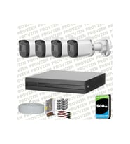 Provzen Dahua Full HD 4 Kameralı Güvenlik Kamerası + 500GB HDD