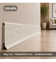 Linela Suya Dayanıklı Pvc Süpürgelik 8 cm - Auckland Meşe - LNL404