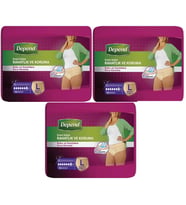Depend Emici Külot Hasta Bezi Large - Büyük Kadın 30 Adet (3PK*10)