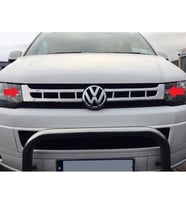 Volkswagen T5 Caravelle Krom Ön Panjur  2 Prç. P.Çelik 2010-2014 Arası