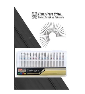 Diamond 30'Lu Profesyonel Elmas Freze Protez Jel Tırnak Törpü Ucu Seti 722928