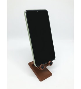 MYCRAFT3D Pati ve Ayı Tasarımlı Sevimli Telefon Standı - Mor - Çocuklara/HayvanSeverlere Hediye