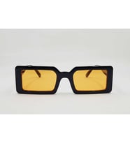 ESRADA  DİKDÖRTGEN SİYAH ÇERÇEVE TURUNCU CAM UNISEX GÜNEŞ GÖZLÜĞÜ 2020 06 50-20-145