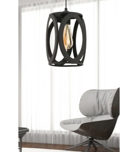 16 cm Siyah Modern Avize, Salon, Mutfak, Kafe, Dekoratif Aydınlatma