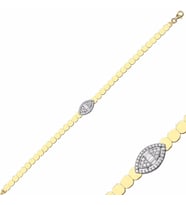 Beget Altın Bileklik Petek 14K Gold
