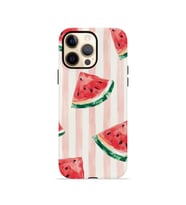 iPhone 12 Pro Vorian Çift Katmanlı Kılıf Watermelon Blush Stripe