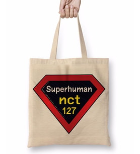 NCT 127 Superhuman 03 Bez Çanta Uzun Saplı