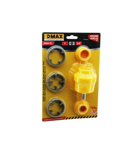 6PCS PLASTİK SU BORUSU DIŞ DİŞ AÇMA MATKAP UCU 1 - 1/2 - 3/4 (5343)