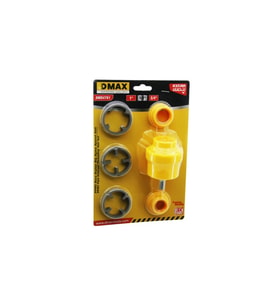 6PCS PLASTİK SU BORUSU DIŞ DİŞ AÇMA MATKAP UCU 1 - 1/2 - 3/4 (5343)