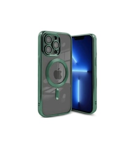 Apple İphone 15 Pro Kılıf Kross Magneticsafe Kapak - Koyu Yeşil