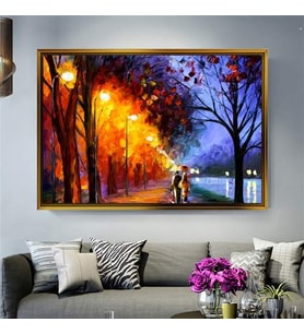 Altın Çerçeveli dekoratif tablo l947 (Gold)