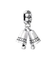 Nur Silver Sallantılı Zil Gümüş Charm NUR-BL08801