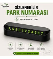 Araç Içi Park Telefon Numarası Fosforlu Numaratör Oto Cam Kartı