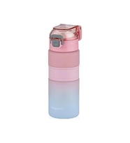 VAGONLIFE VGN2226 MOTİVASYON SOFT TOUCH RENK GEÇİŞLİ POLICARBON MATARA 600ML - PINK