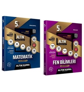 Altın Karma Yayınları 5. Sınıf Matematik + Fen Bilimleri Altın Etkinlikli Kazanım Soru Bankası