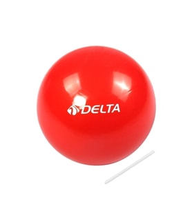 Delta 25 cm Dura-Strong Mini Pilates Topu Denge Egzersiz Topu Kırmızı Pompa Dahil Değildir