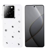 Coverzone ?nfinix Hot 40 ile uyumlu K?l?f Airbag K�?eli 2mm Kamera �?k?nt? Korumal? Simli ?effaf Bask?l? Z-Kutup Kapak Y?ld?z
