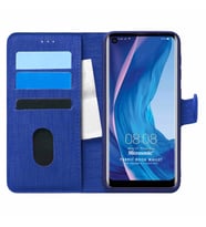 Microsonic Reeder P13 Blue Max Pro Kılıf Fabric Book Wallet Lacivert