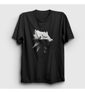 Presmono Unisex Siyah Wolf Dizi Witcher T-Shirt 327930tt