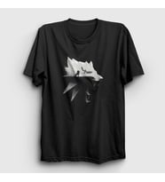 Presmono Unisex Siyah Wolf Dizi Witcher T-Shirt 327930tt