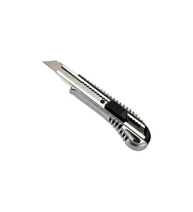 18x0.5mm Alüminyum Metal Gövde Maket Bıçağı, hassas kesim aracı